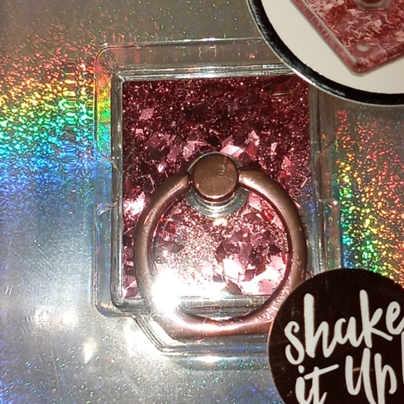 LAX GLITTER RING KICK STAND ROSE GOLD - Picture 2 of 6